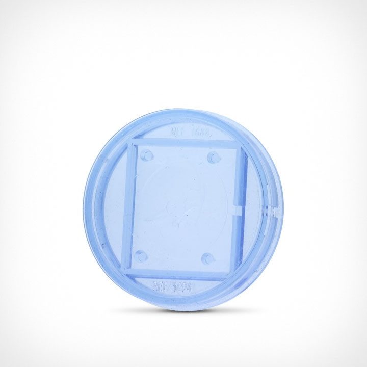 Calotte de mouvement en plastique translucide bleu